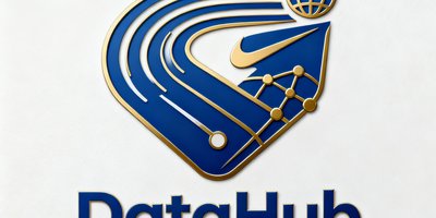 全球数据枢纽DataHub标识，象征国际顶级体育数据供应链合作伙伴