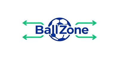 BallZone足球社区标识，象征与知名足球垂直社区的流量合作与内容互换